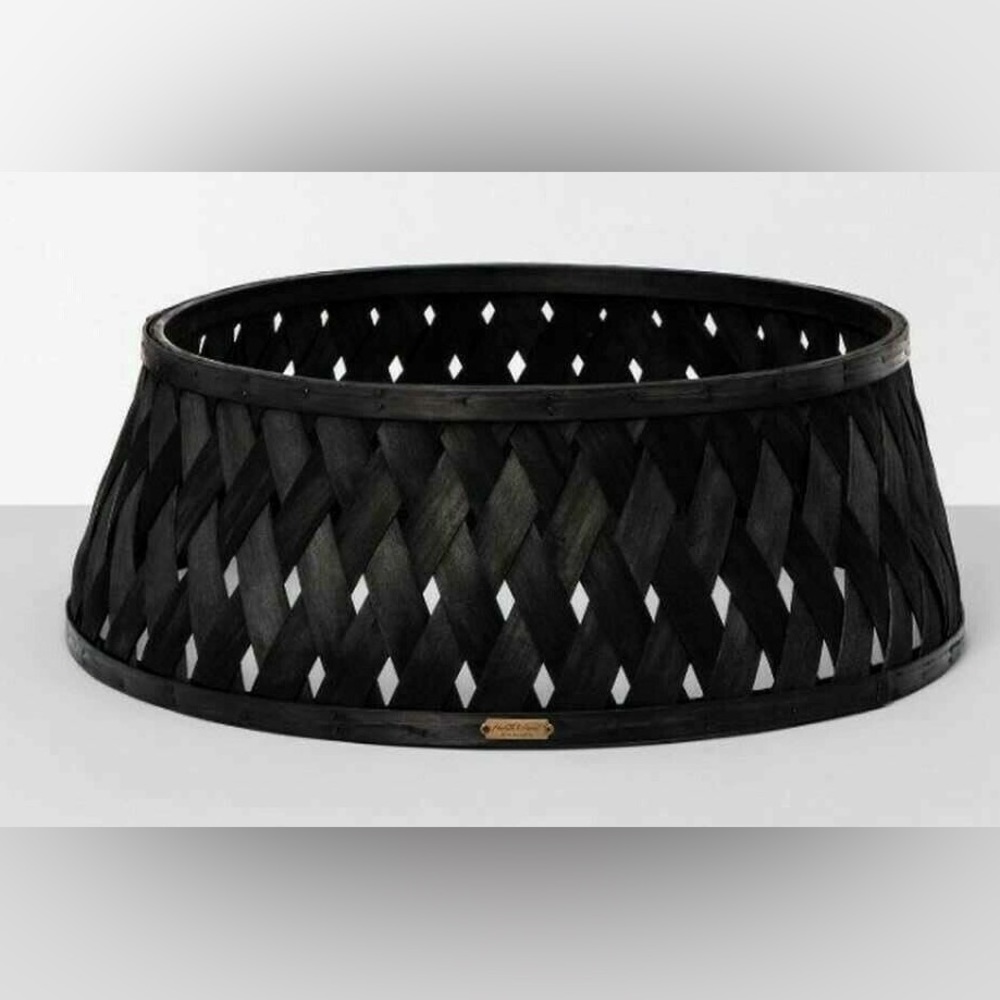 Hearth & Hand With Magnolia Black Tree Collar woven wood